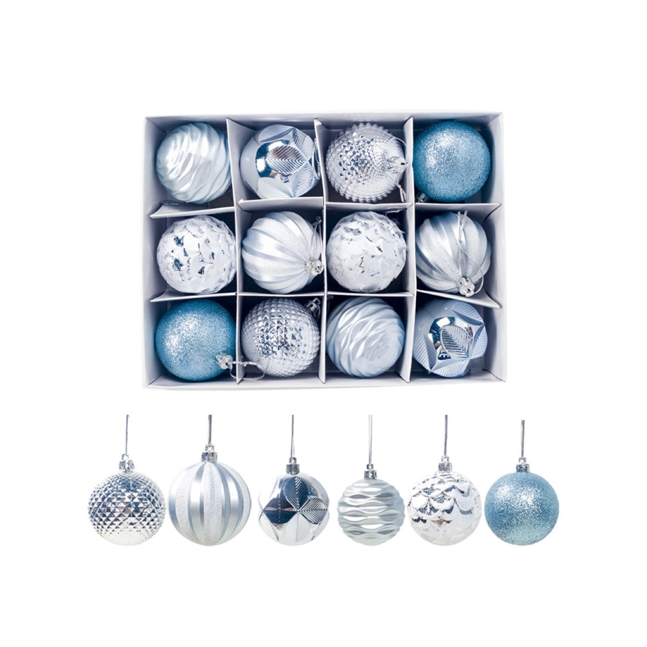 Deluxe Texture Harmony: 6-Color Christmas Ornament Master Set