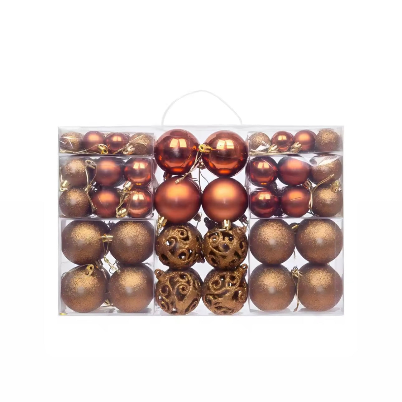 100-Piece Designer Shatterproof Ornament Mega-Set