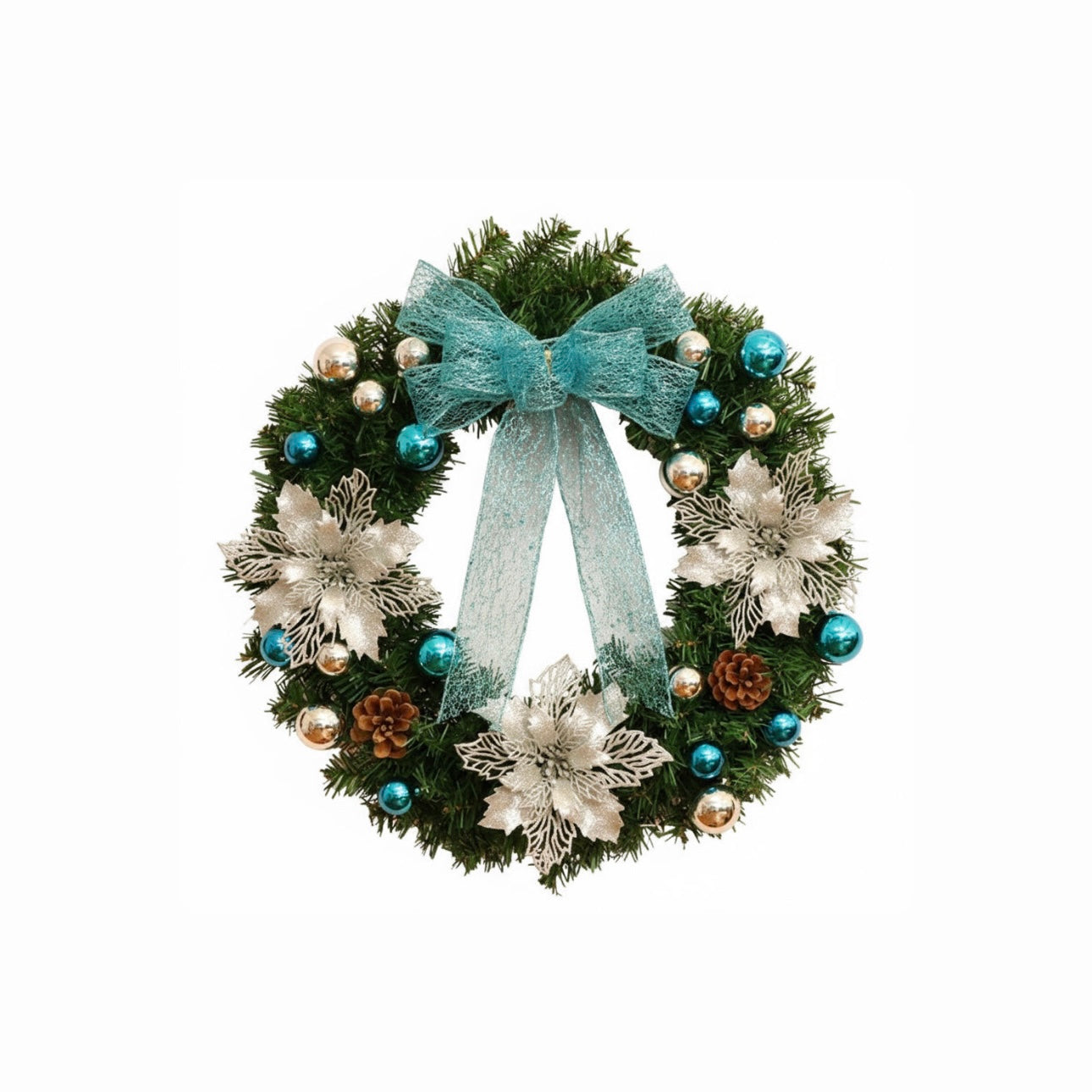 Poinsettiá Ring Door Hanging Christmas Wreath
