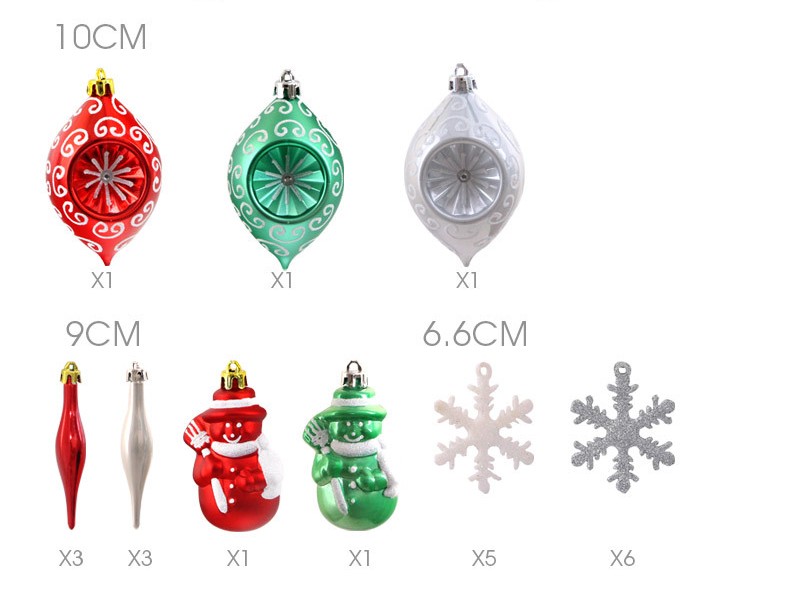 Deluxe Classic Red & Green Christmas Ornament Kit
