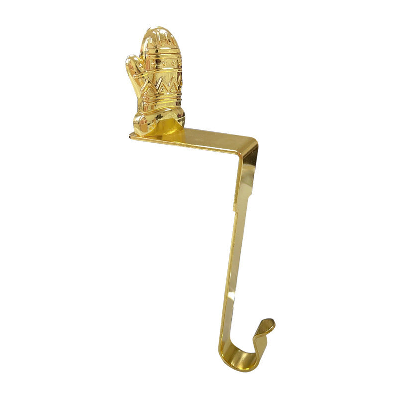 Fashion Metal Long Christmas Stockings Hook (3-Pack)