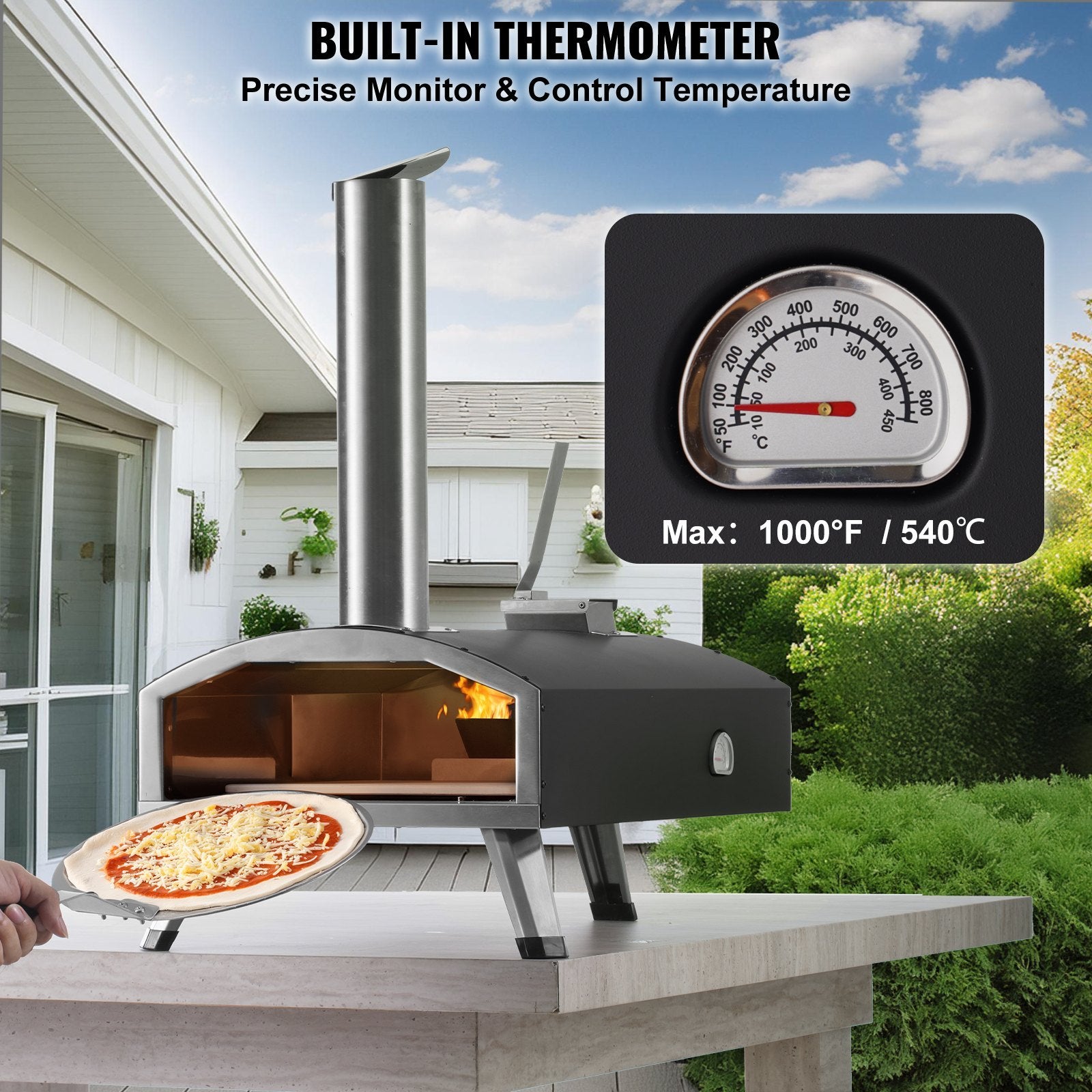 “Apertura" Multi-Fuel Portable Outdoor Pizza Oven