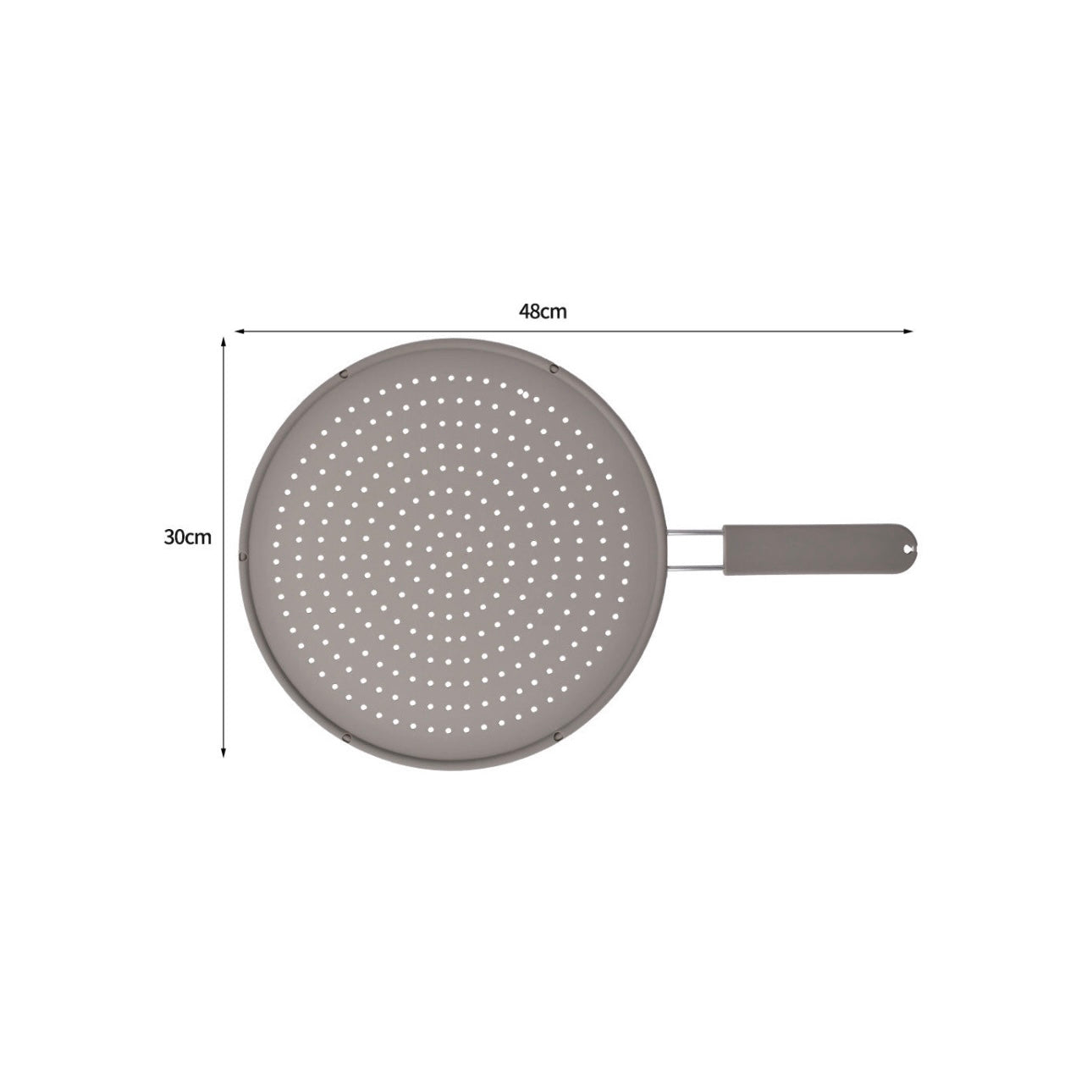 Silicone Chef's Splatter Screen & Strainer with Cool-Touch Handle (2-Pack)