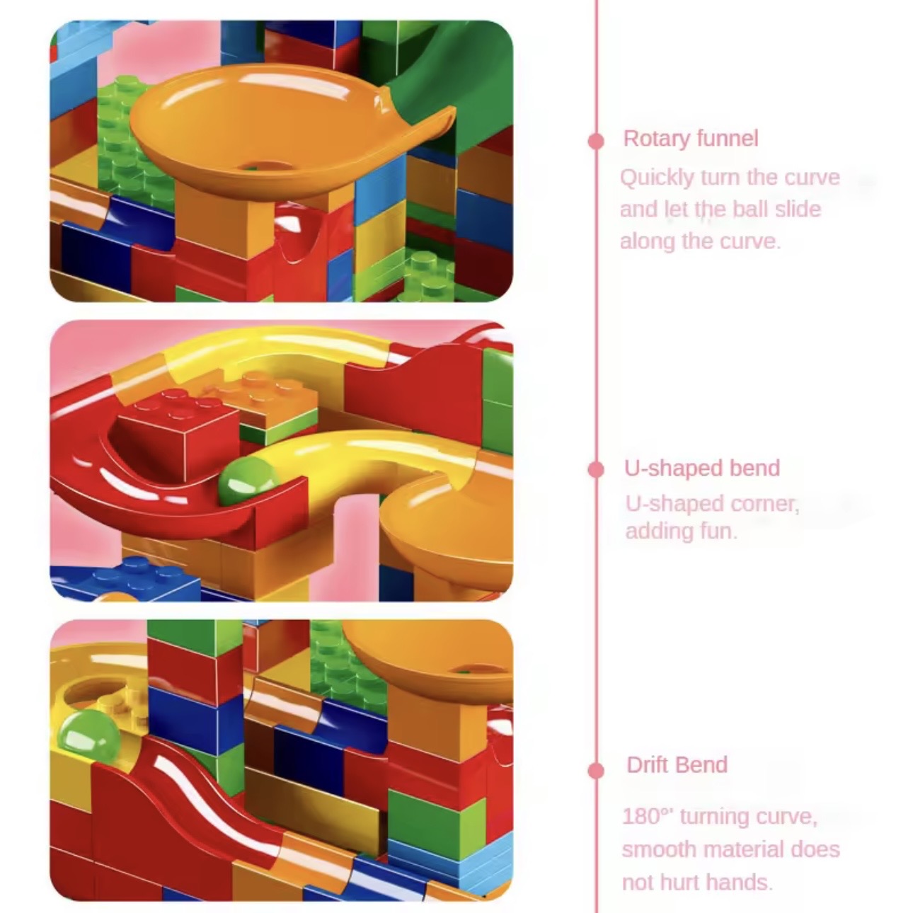 Rainbow Falls Marble Maze Construction Block Set