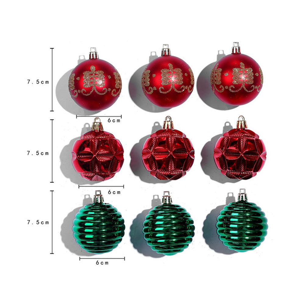 Themed & Patterned Christmas Ornament Gift Set (16-pack)