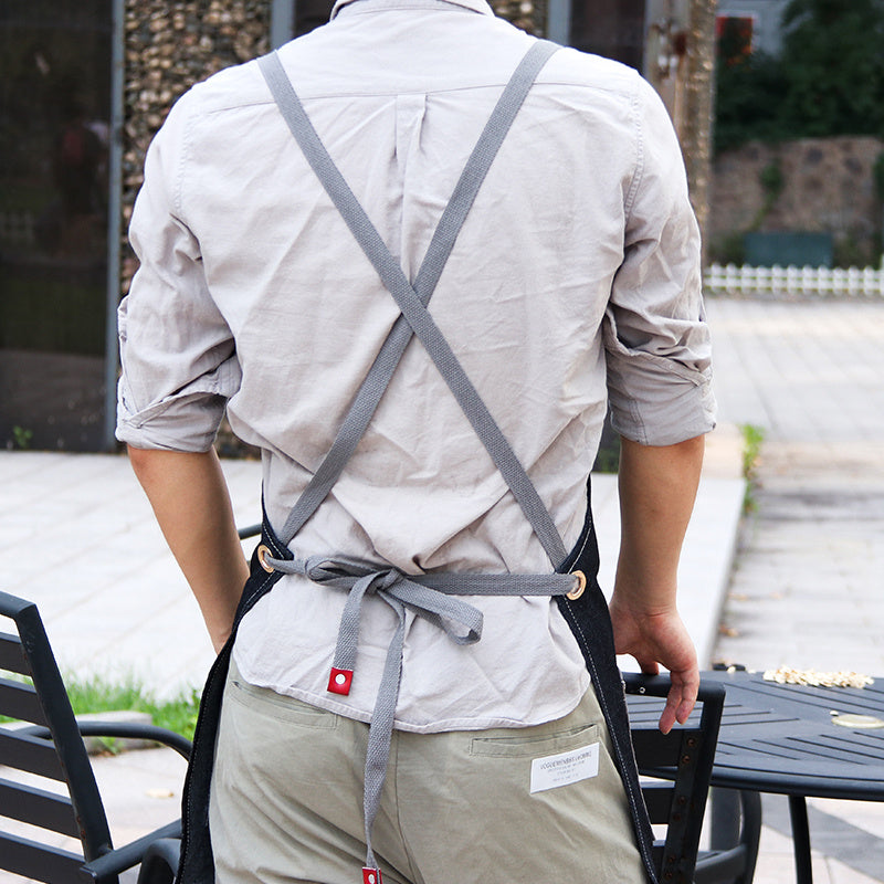 Men's Artisan Cross-Back Denim Apron