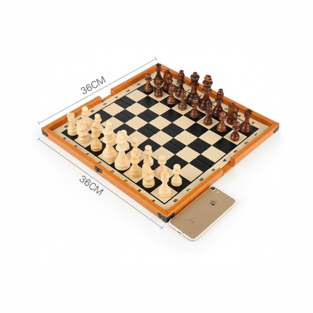 Qin Han Hutong Solid Wood Portable Chess Board