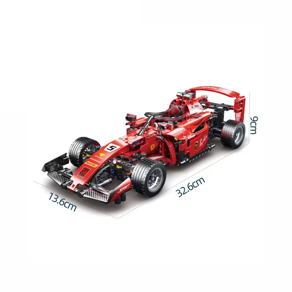 Red F1 Race Car Construction Set