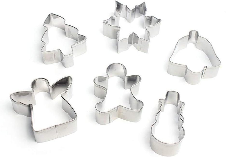 6 - PCS Christmas Themed Cookie Cutters