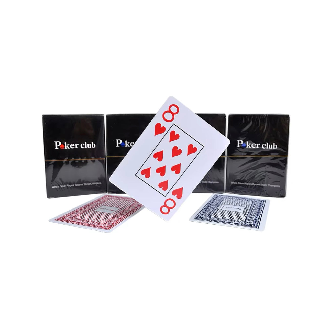 Poker Club Professional Playing Cards - Twin Deck Set (Red & Blue)