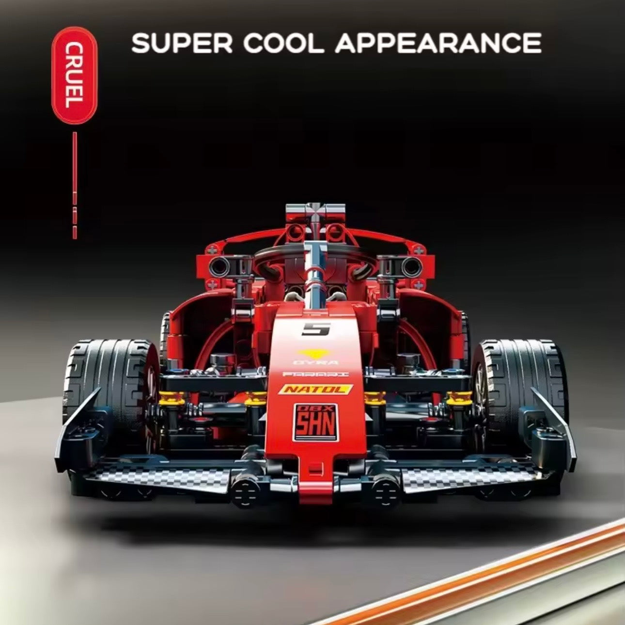 Red F1 Race Car Construction Set