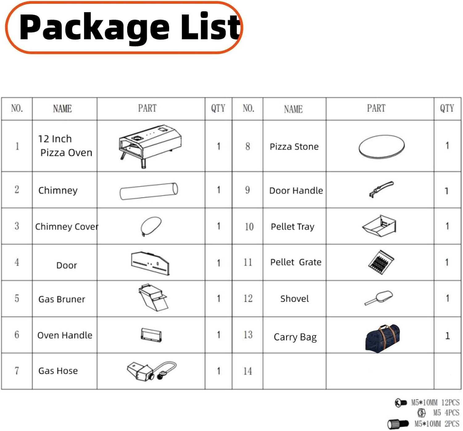 “Apertura" Multi-Fuel Portable Outdoor Pizza Oven