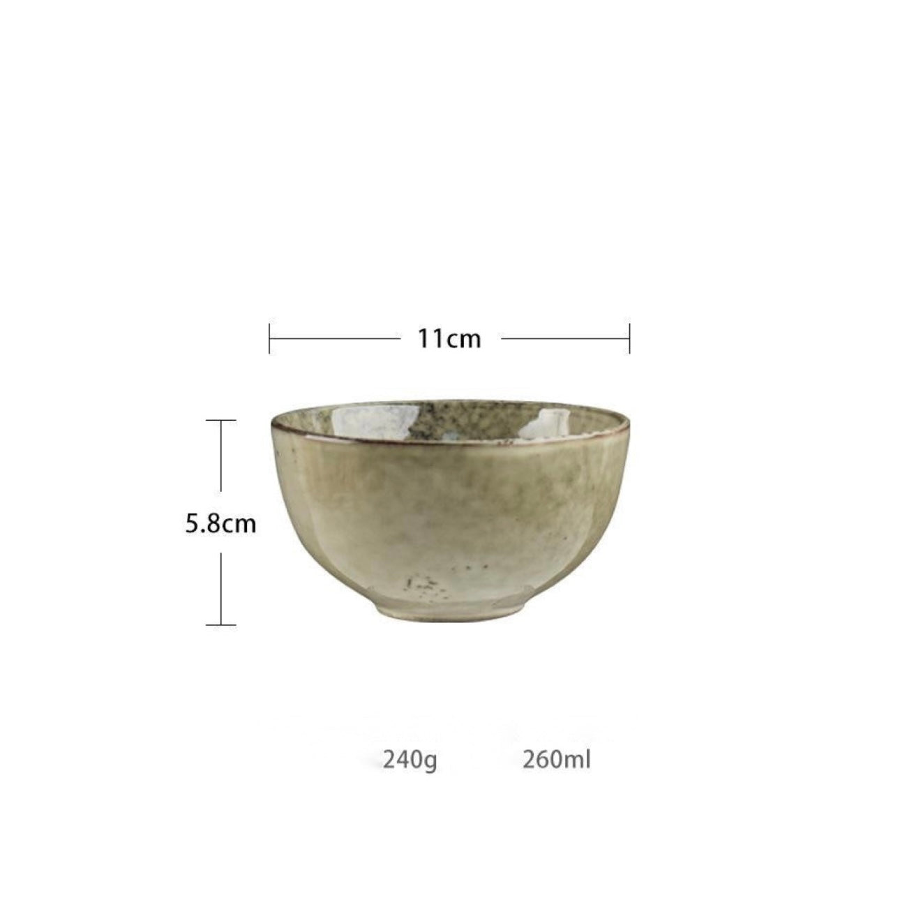 Japanese “Artesian Speckle" Rustic Stoneware Dinner Set