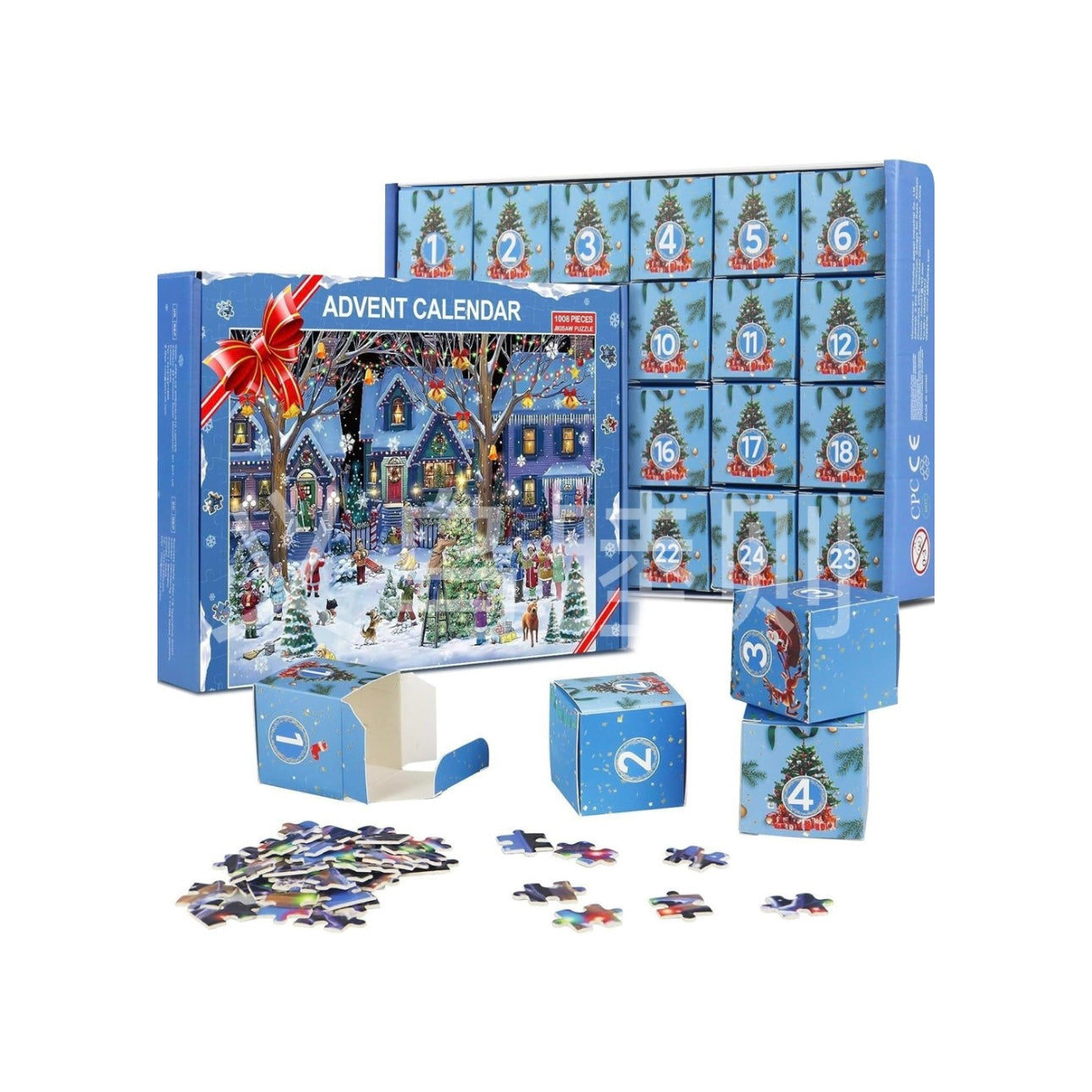 The Jigsaw Puzzle Advent Calendar: 1008 Piece Christmas Countdown