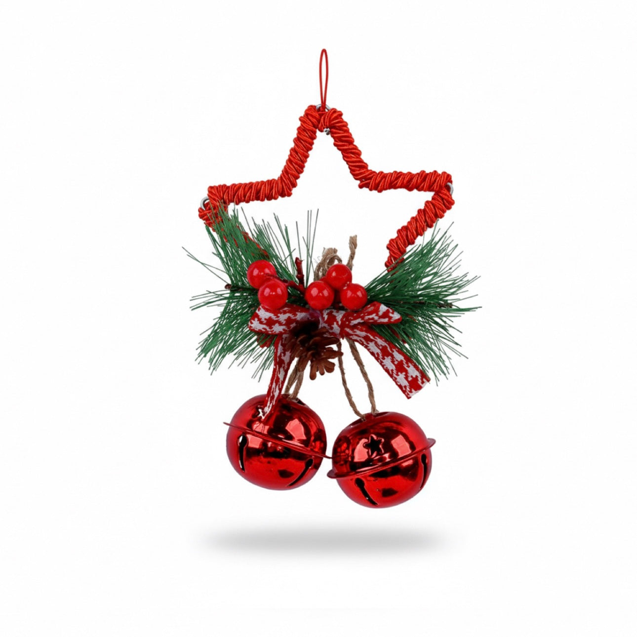 Christmas Five-pointed Star Bell Accessories Pendant