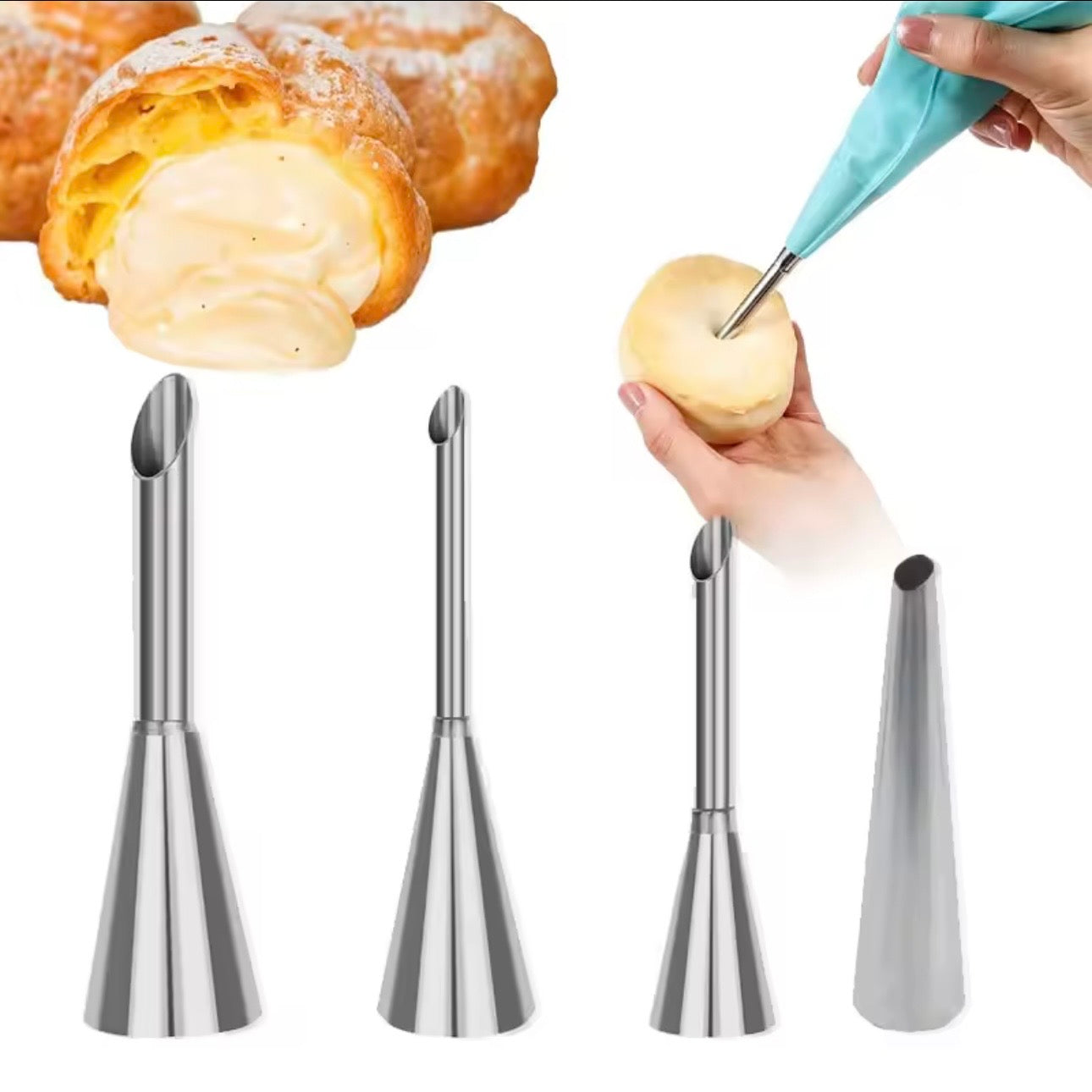 Cream Horn/Cannoli Forms Set (4-Pack)