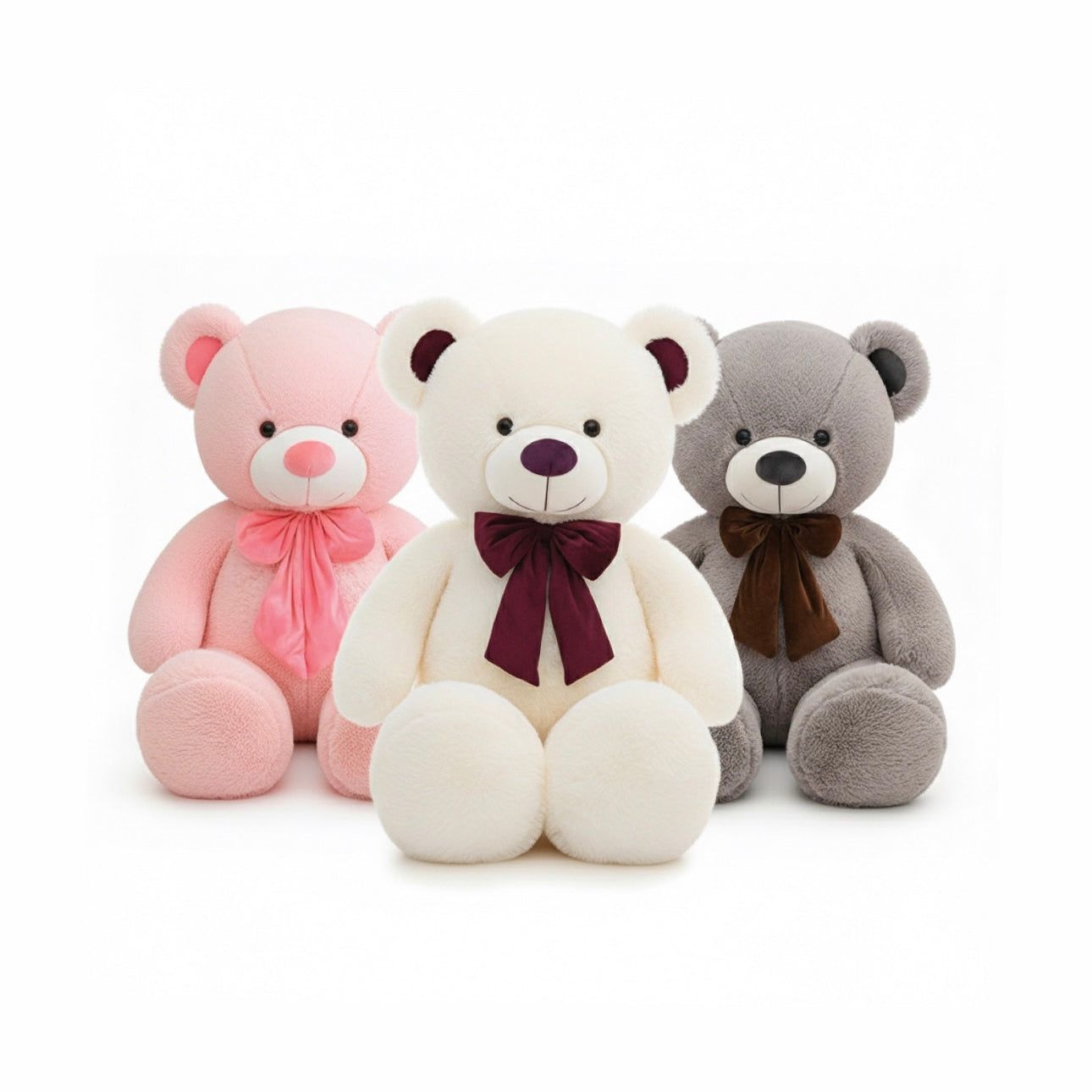 The Grande Cuddles Classic Plush Hug Cute Ribbon Teddy Bear