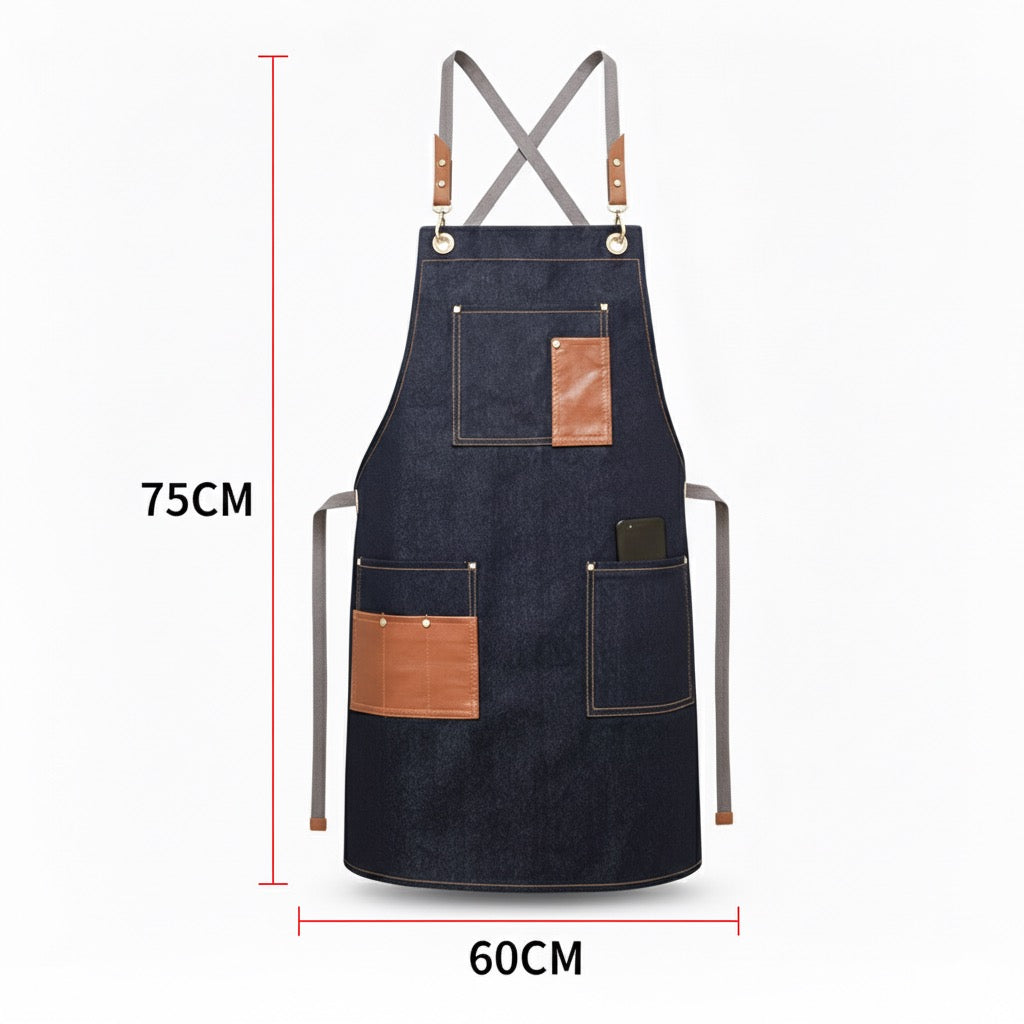 Men's Artisan Cross-Back Denim Apron