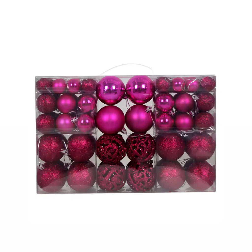 100-Piece Designer Shatterproof Ornament Mega-Set