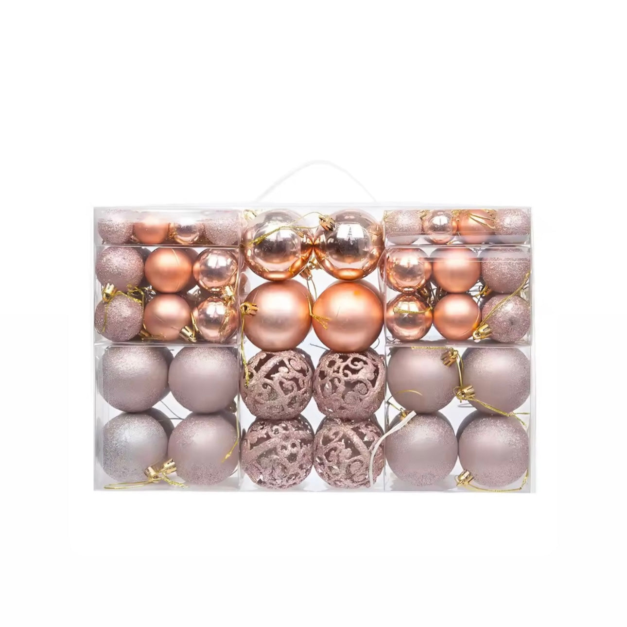 100-Piece Designer Shatterproof Ornament Mega-Set