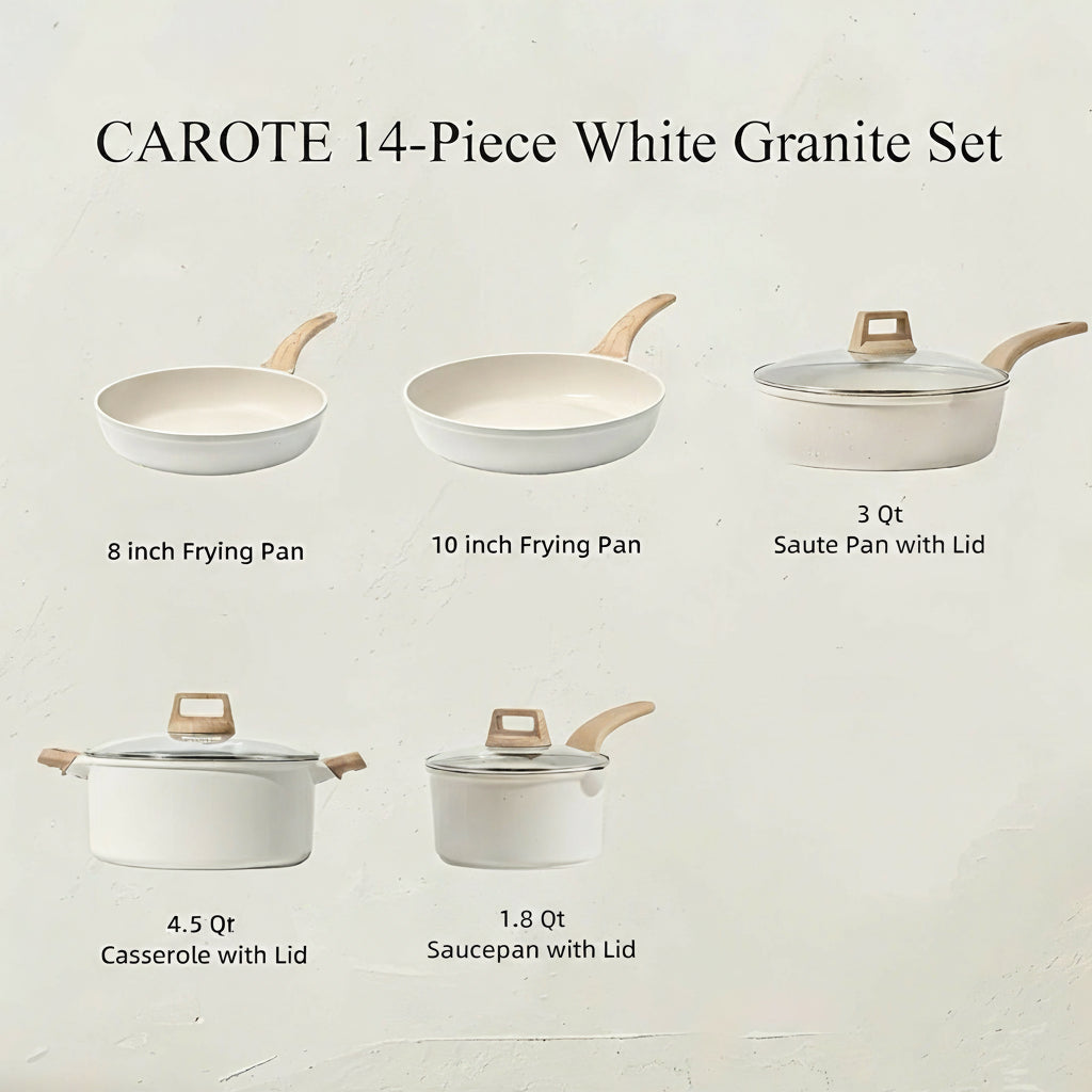 PebbleStone Nordic Non-Stick Cookware Set
