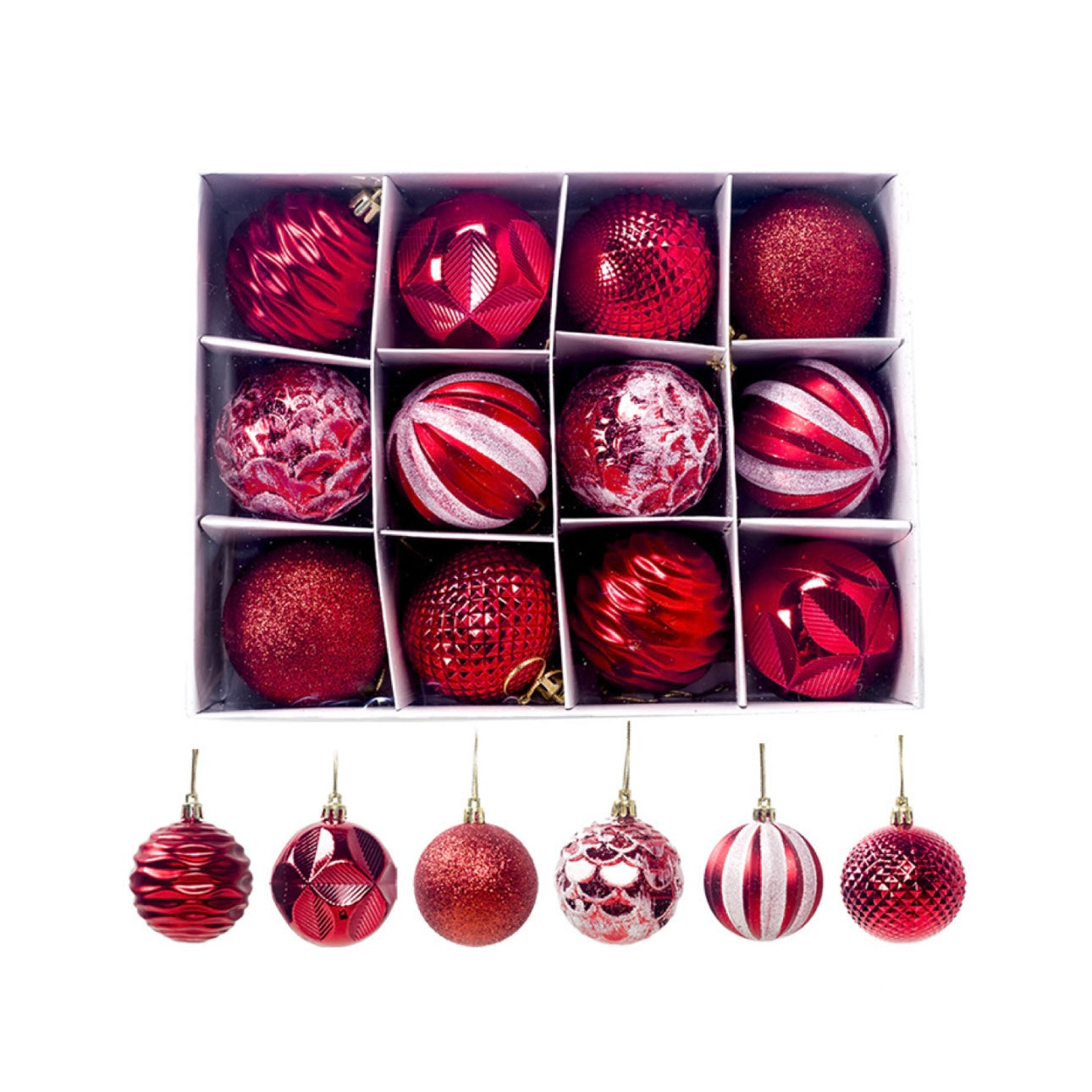 Deluxe Texture Harmony: 6-Color Christmas Ornament Master Set