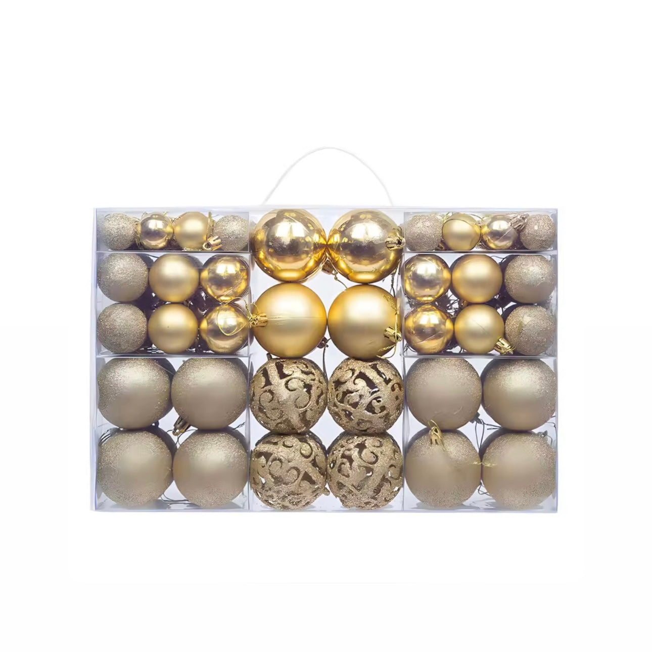 100-Piece Designer Shatterproof Ornament Mega-Set