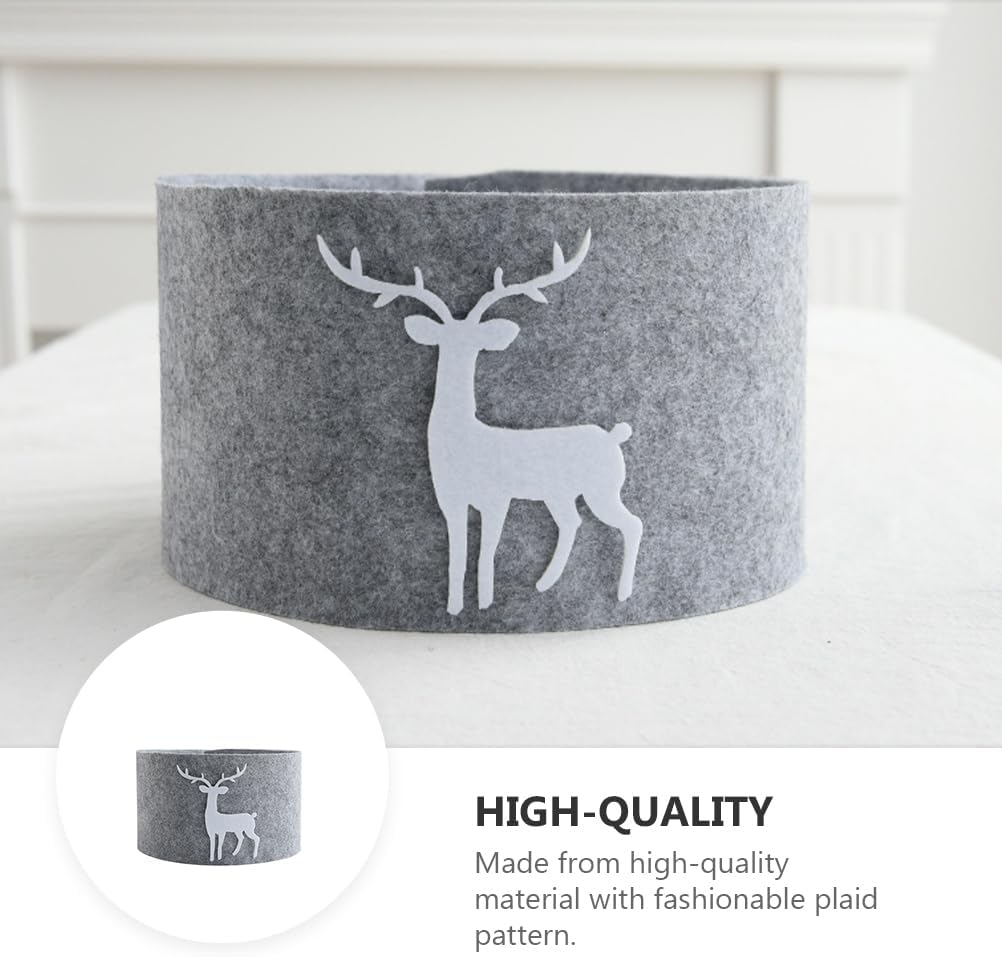 Nordic Stag" Felt Storage Basket / Organizer
