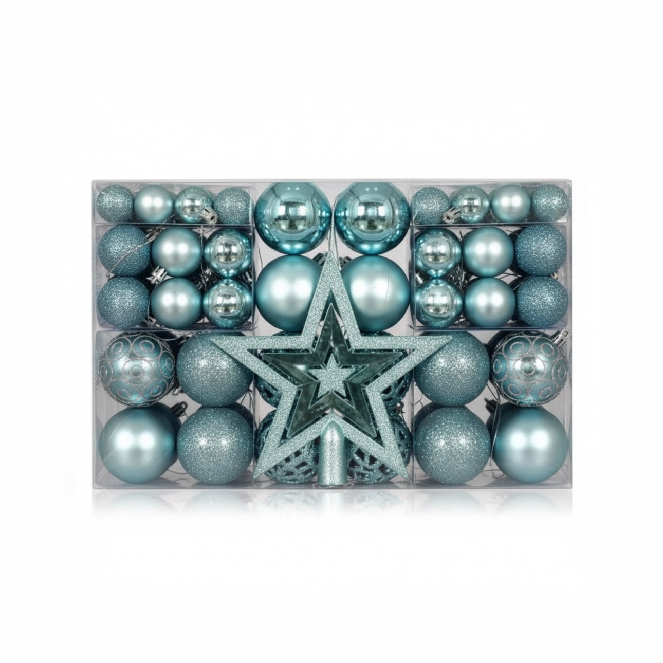 The All-In-One 101-Piece Christmas Ornament & Tree Topper Set