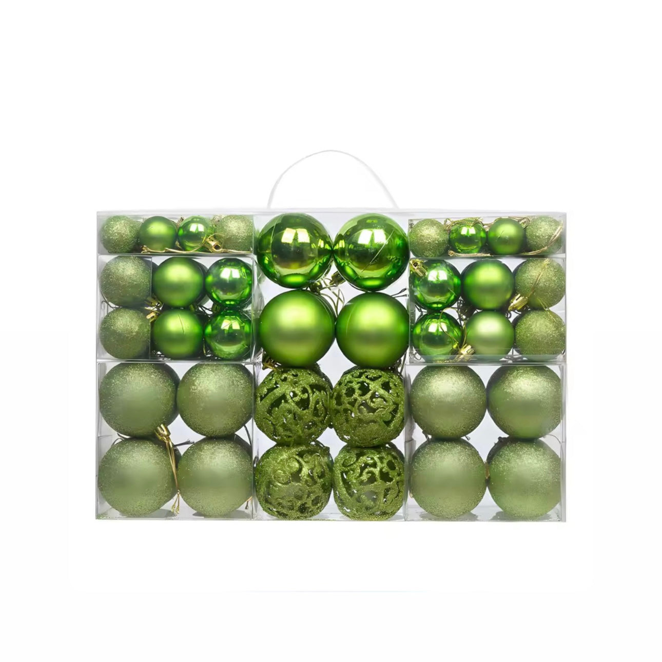 100-Piece Designer Shatterproof Ornament Mega-Set