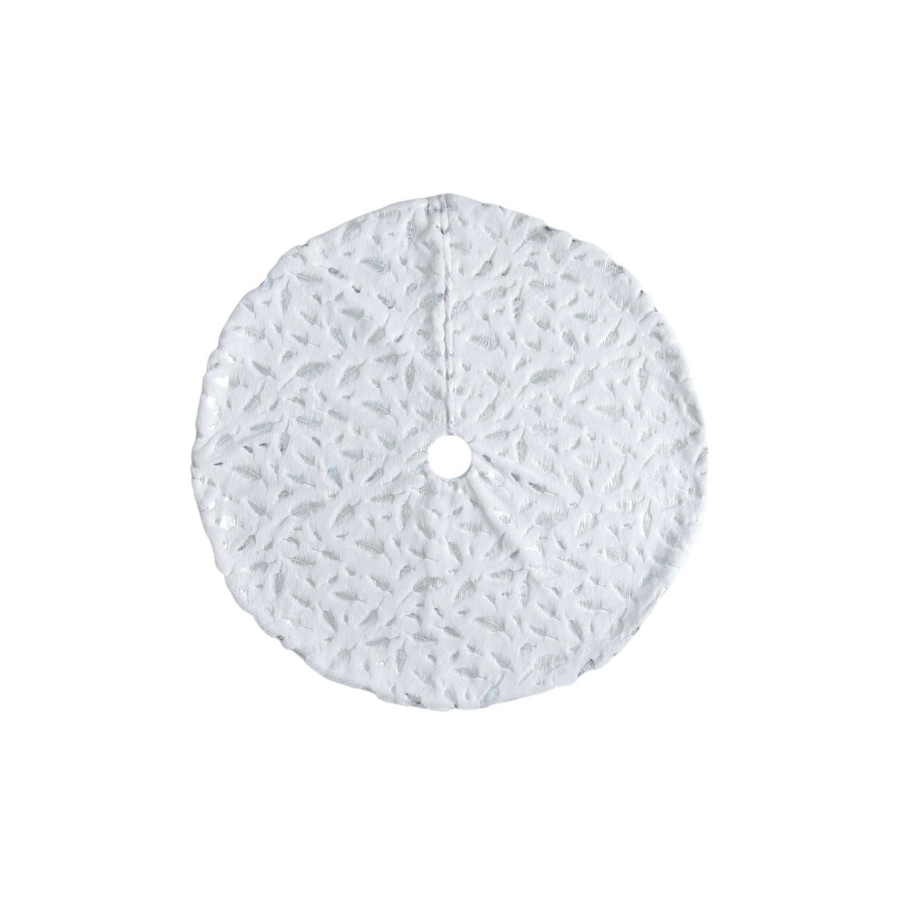 Bohemian Feather Print & Foil Christmas Tree Skirt