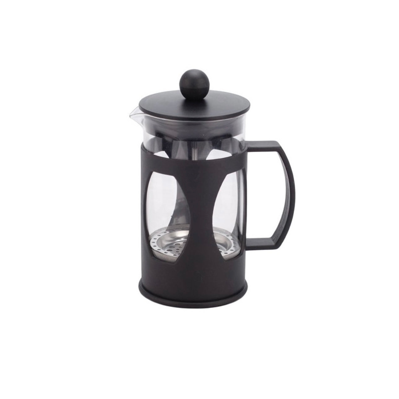 Compact Black French Press Coffee & Tea Maker