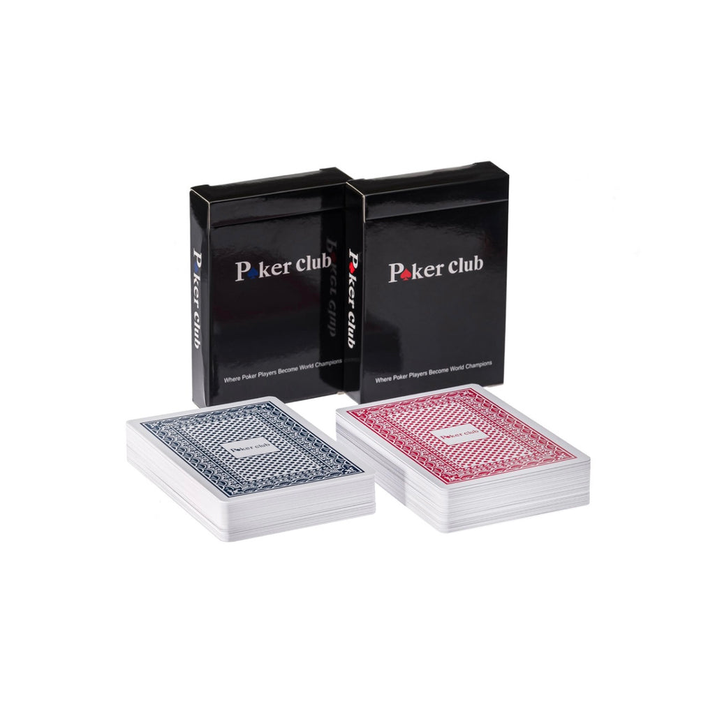 Poker Club Professional Playing Cards - Twin Deck Set (Red & Blue)