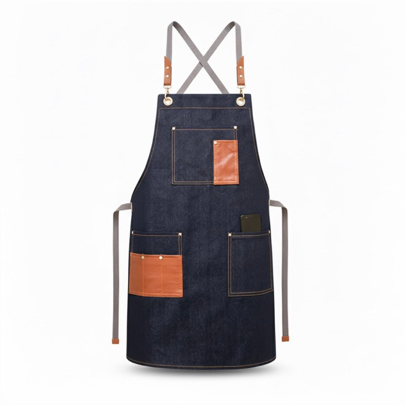 Men's Artisan Cross-Back Denim Apron
