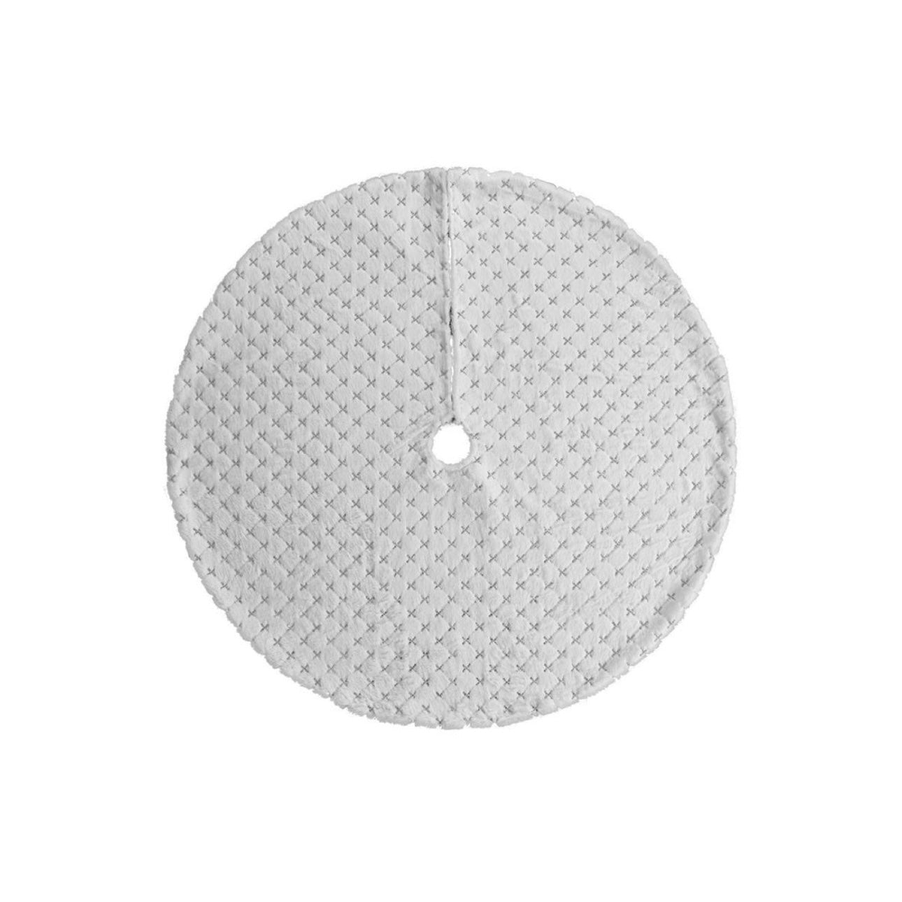 Snowdrift Soft Diamond-Pattern Tree Skirt