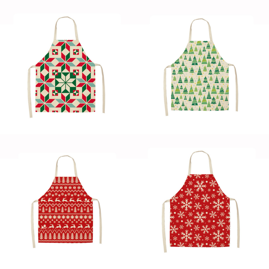 Holiday Festive Stain-Resistant Apron (2-Pack)