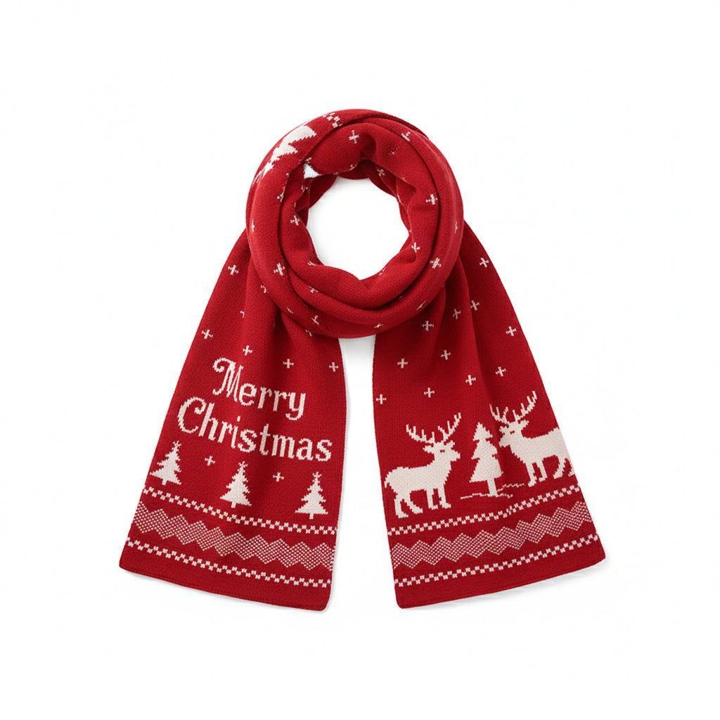 The St. Moritz Holiday Jacquard Scarf