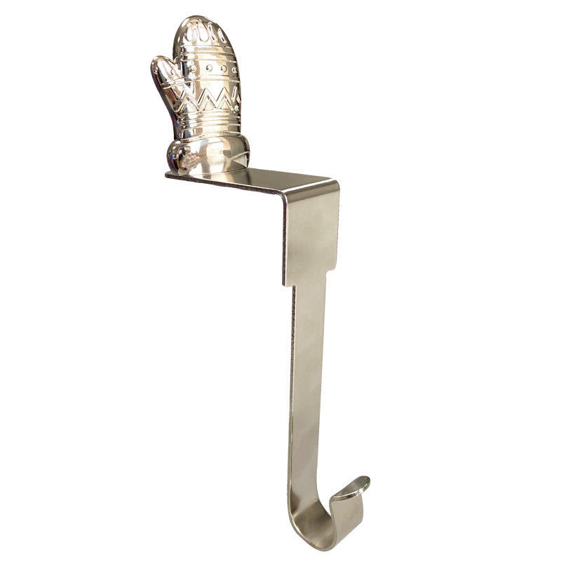 Fashion Metal Long Christmas Stockings Hook (3-Pack)