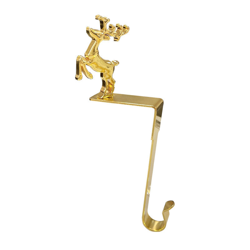 Fashion Metal Long Christmas Stockings Hook (3-Pack)