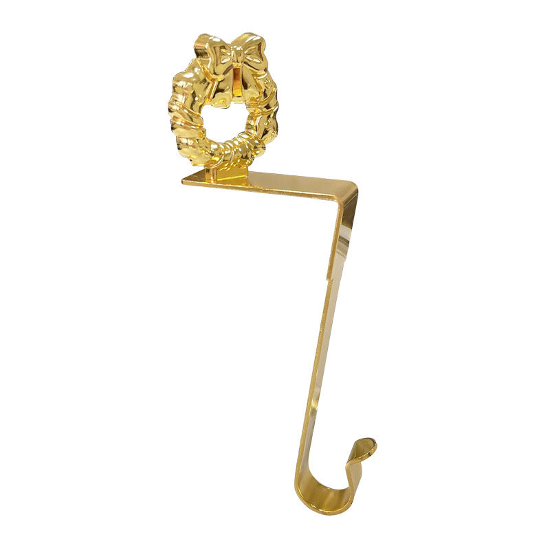 Fashion Metal Long Christmas Stockings Hook (3-Pack)